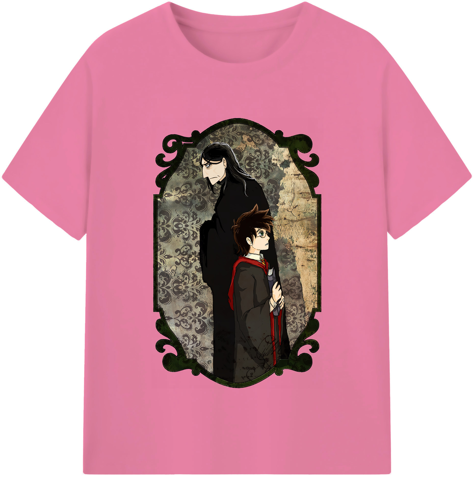 （画像用） Harry Potter ハリー・ポッターシリーズ 綿100％半袖Tシャツ（フロントプリント）